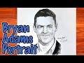 Como Dibujar Retratos - Rostros - Bryan Adams Cantante Lápiz