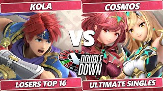 Double Down 2022  Top 16 - Kola (Roy) Vs. Cosmos (Pyra / Mythra) SSBU Smash Ultimate Tournament