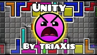 Unity / 100% completed (3 coins)By triaxis//&funnygame #geometrydash //