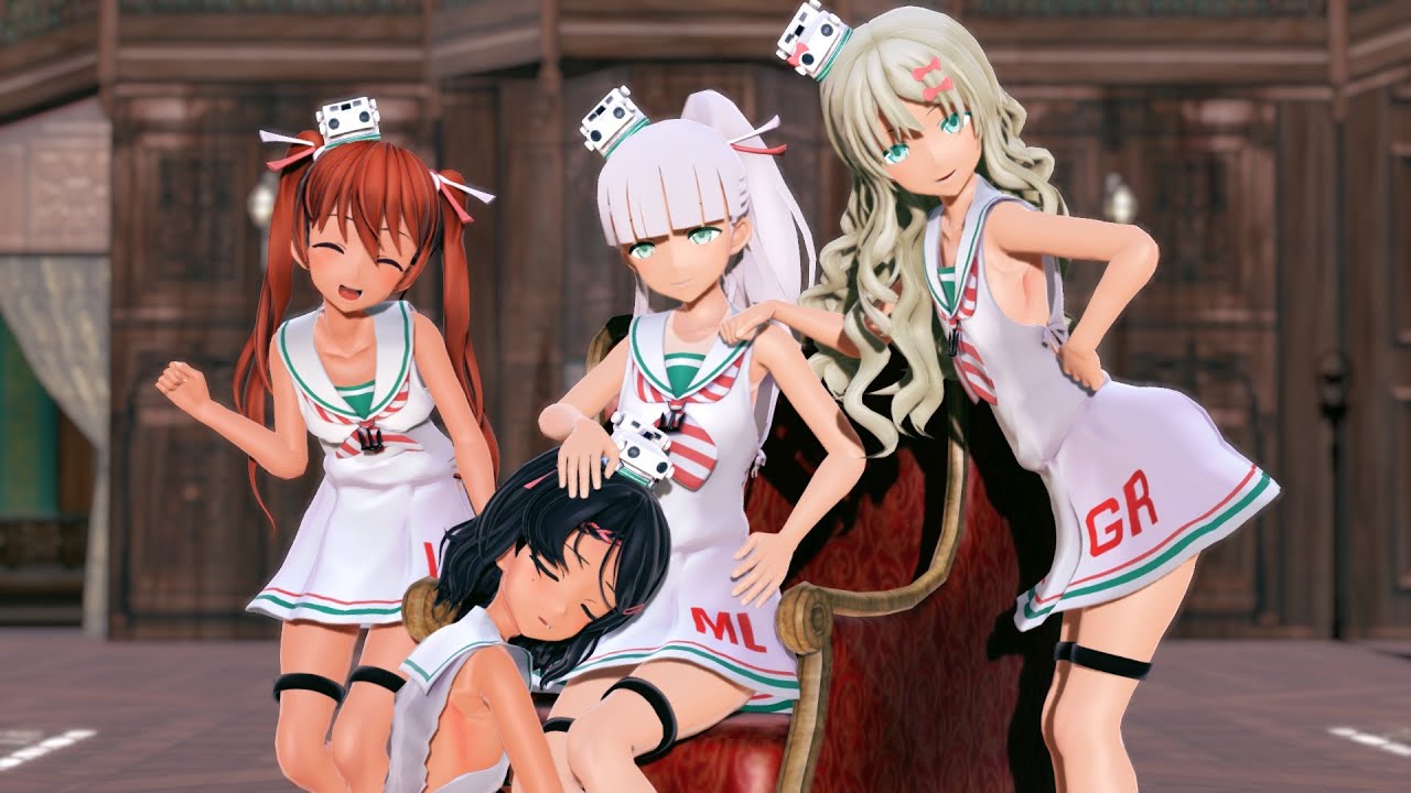 【MMD艦これ】Maestrale Grecale Libeccio Scirocco【REVOLVER】