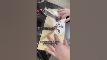 Quick scroll saw sesh. #signmaking #scrollsaw #scrollsawart