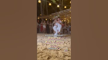 Fly & Sofia amazing Zouk improvisation on the sand at Boracay World Fiesta 2025 artists presentation