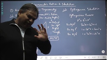 IIT JEE MATHS - TRIGONOMETRIC RATIO & IDENTITIES - LECTURE 1 - 10th CLASS REVISE, MASTER PROBL 1 & 2