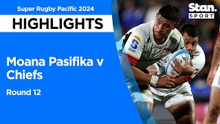 Moana Pasifika v Chiefs Highlights | Round 12 | Super Rugby Pacific 2024