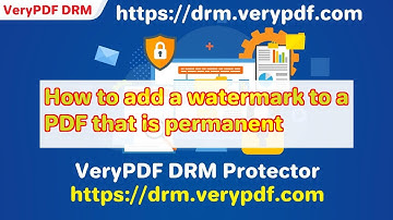 How to add a watermark to a PDF that is permanent