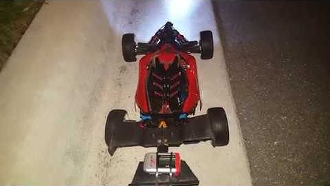 Arrma Typhon Top Speed Run Fail! Curb grind at 109 mph! 1/8 RC car