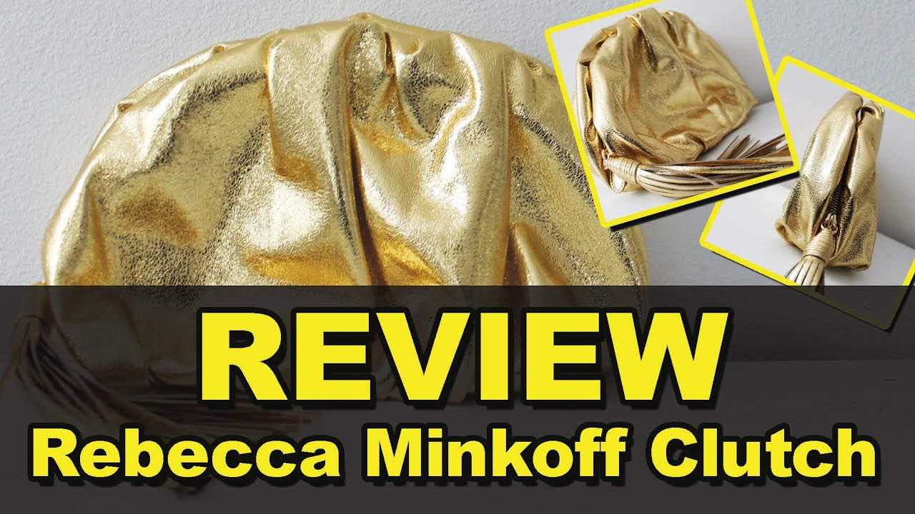 Ruched Clutch - Solid Gold - Rebecca Minkoff