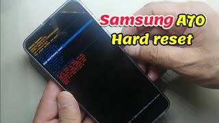 طريقة فورمات سامسونج Samsung A70 في حالة نسيان رمز القفل samsung galaxy A70 Hard reset pattern lock