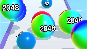 BALL RUN 2048 GAME ⚽️✨- All Levels Gameplay Walkthrough Android, iOS v.34