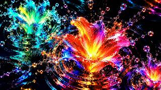 🌸 Satisfying Liquid Flowers | 4K OLED Screensaver & Background Music screenshot 4