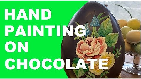 HAND PAINTING ON CHOCOLATE | How to Paint on Chocolate Using Cocoa Butter (2020)