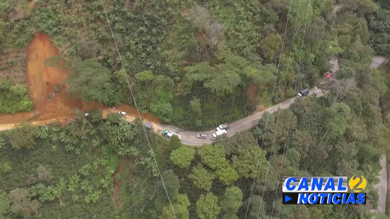 DERRUMBE EN VIA DE JERICÓ - YouTube