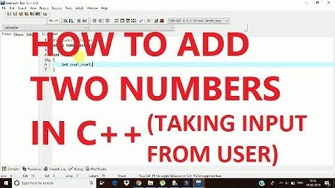 C++ Program - HOW TO ADD TWO NUMBERS BY TAKING INPUT FROM USER|Full Explanation|Learn With Tiya