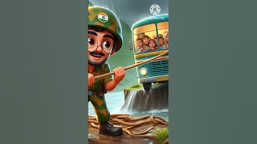Indian Army saved Bus from falling intovalley #ai #army #indianarmy