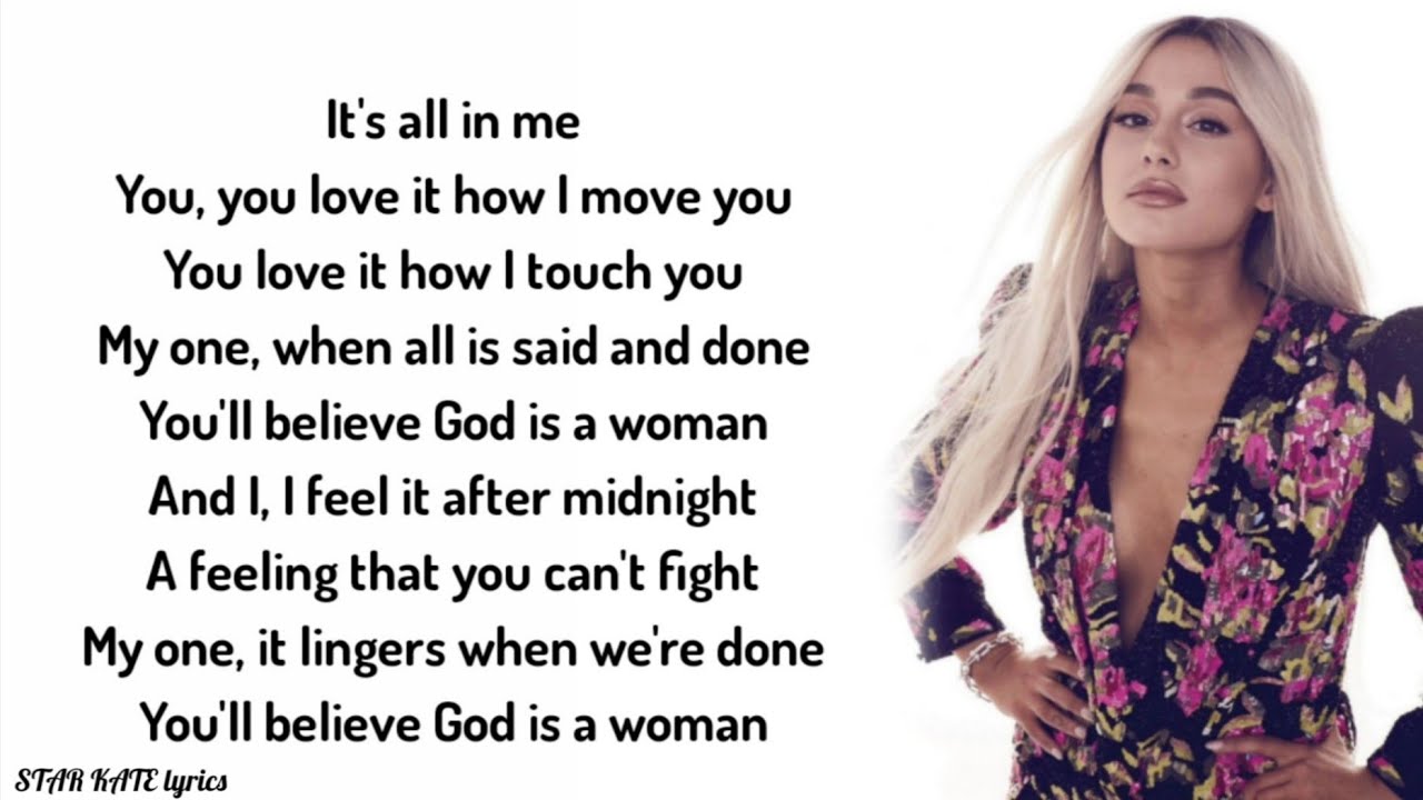 Ariana grande - God is a women ( lyrics ) - YouTube