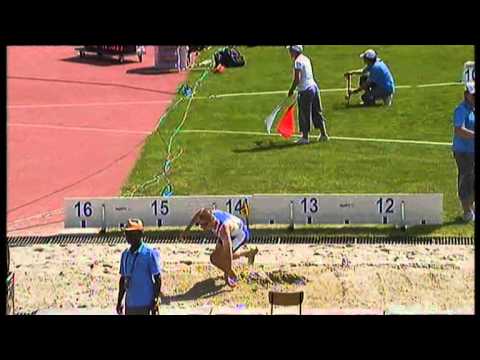 Athletics - Athanasios Barakas - men's triple jump T11 final - 2013 IPC
Athletics World C...