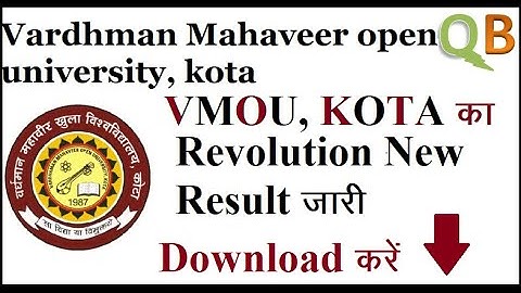 VMOU Kota 8th revaluation result | vmou kota revaluation result |