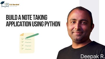 Build a Note Taking Application using Python | Python Tkinter | Python Project