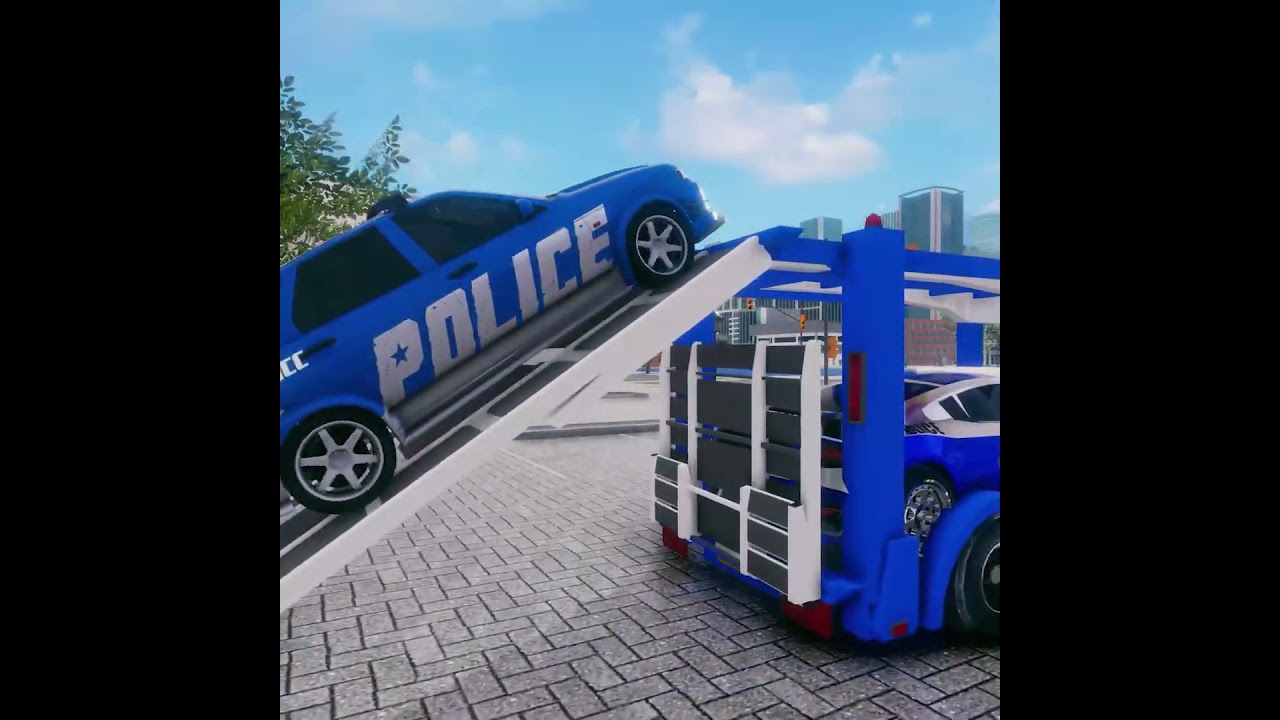 US Police-Car Transport Trucks