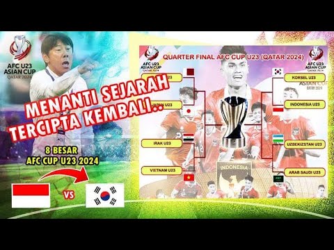 Quarter Final AFC CUP U23 2024 | Fix Indonesia v Korea Selatan..!!! | Hasil Pertandingan &amp; Klasemen