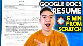 How to Make a Google Docs Professional Resume in 5 Minutes! *full tutorial* screenshot 5