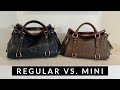 Dooney &amp; Bourke Satchel Comparison Regular Size vs. Mini Size