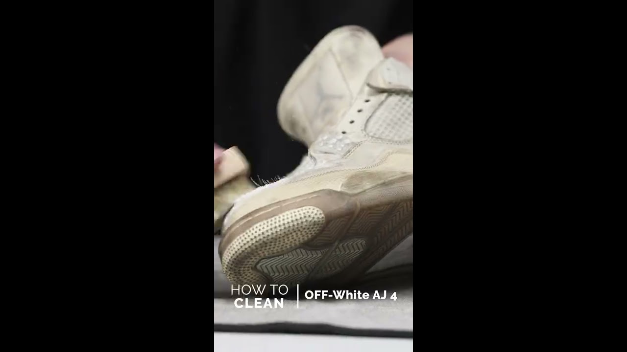 how to clean jordan 4 off white