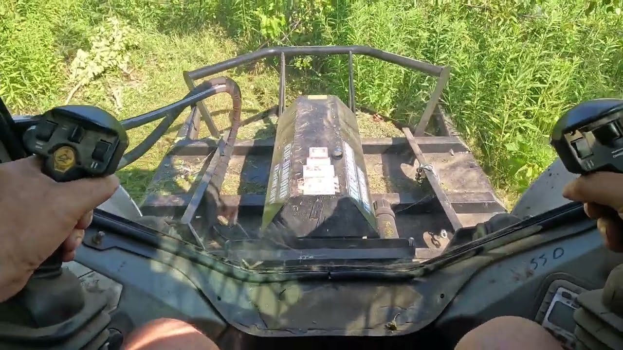 Bush Hog with a Blue Diamond Brush Cutter #mowing - YouTube