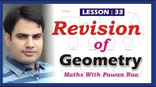 Geometry Revision  in Hindi & English | SSC, CDS , CET,