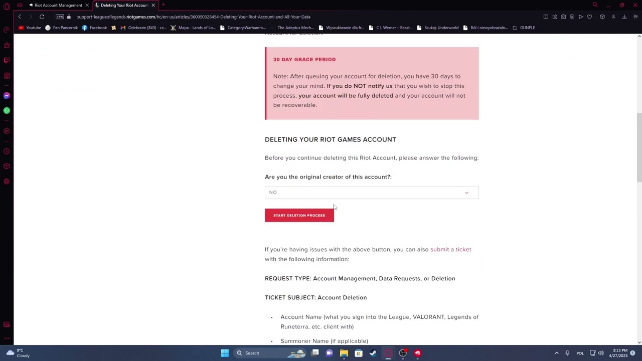 How To Delete Your League of Legends Account