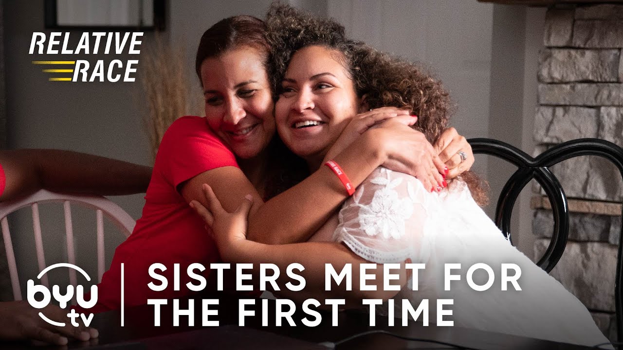 Сёстры встречаются впервые | Родственная раса | BYUtv