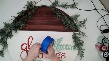 How to Make Double Sided Round Wood Signs with Paint and Oracal Vinyl