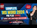 Lesson No.11 (Part-1) How to Create Tables in Ms Word ! Step by Step complete Guide in urdu.