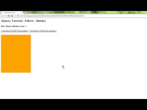 FINISH METHOD IN JQUERY EFFECTS DEMO