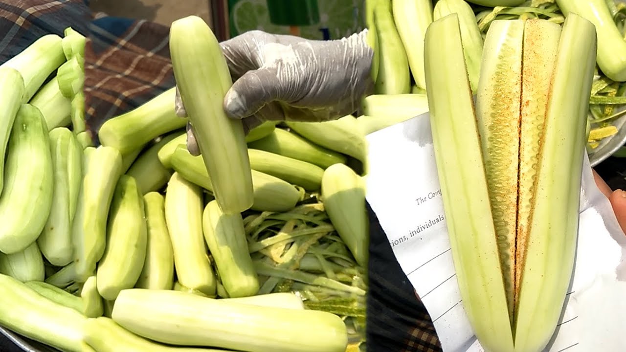 Tasty Masala Cucumber Cutting Skill Bengali Street Food YouTube