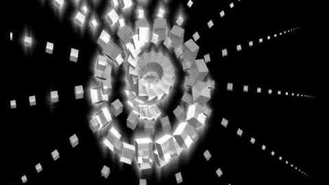 Shining Cubes Array Blender