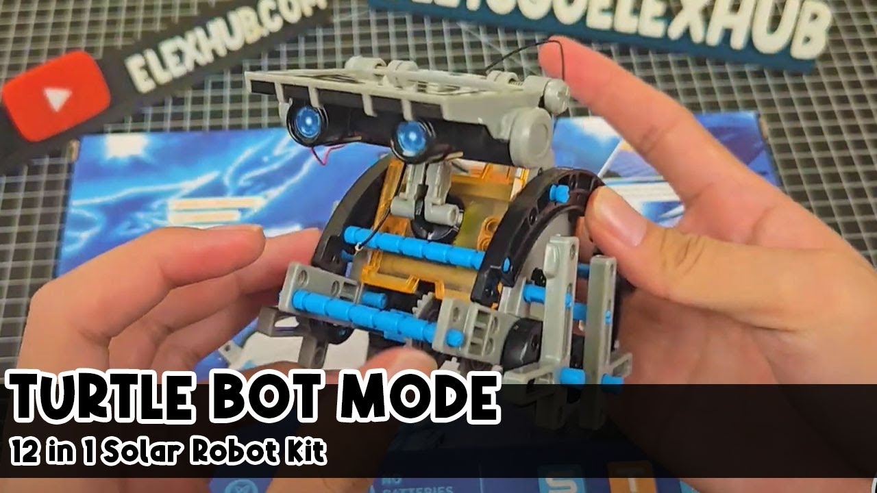 TURTLEBOT - 12 in 1 Solar Robot Assembly Part 2 - STEM Educational for ...
