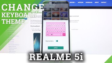 How to Change Theme of Keyboard in Realme 5i - Pick Keyboard Color