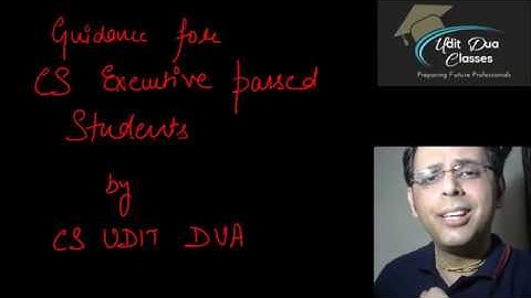 Guidance for Executive pass students | TRAINING | Elective Paper| Pre Exam| by CS UDIT DUA