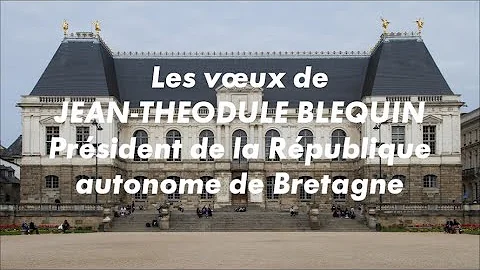 Les vux de Jean-Thodule Blequin, prsident de la rp...