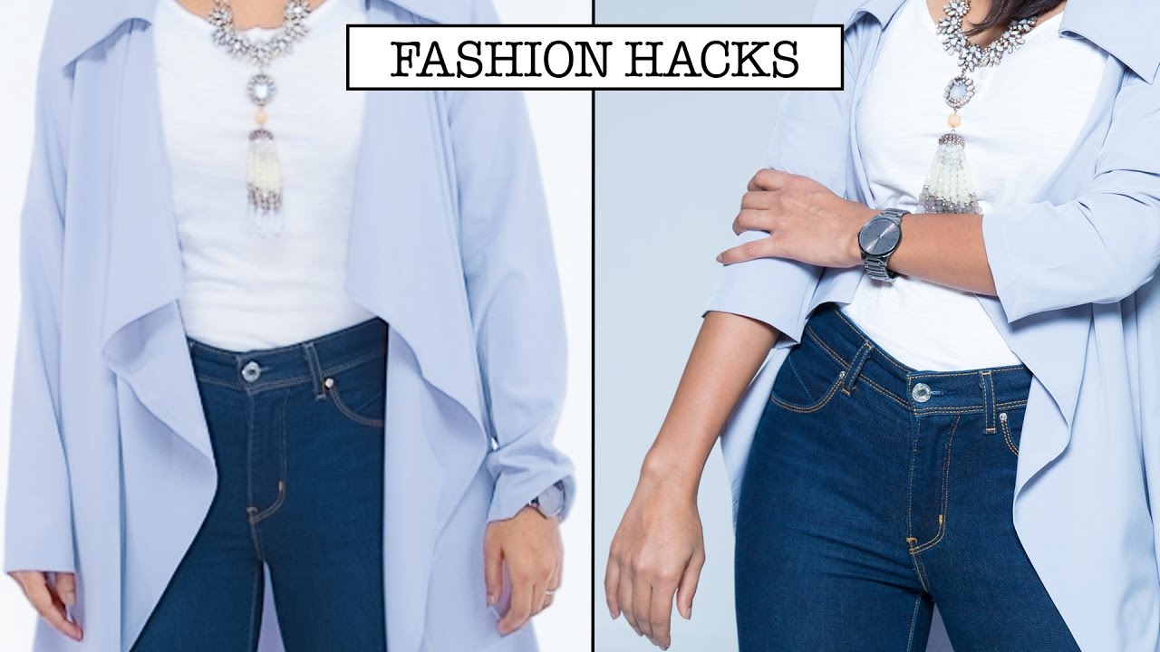 How To Instantly Fix Long Sleeves No Sew YouTube