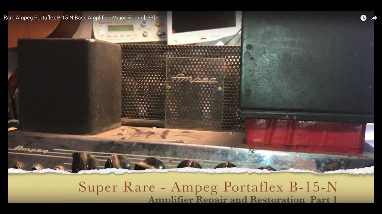 Rare Ampeg Portaflex B 15 N Bass Amplifier Major Repair 1 3