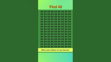 The simplest puzzle. Find number 48