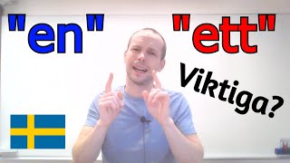 Varför är "en" och "ett" viktiga? (kongruensböjning) SFI