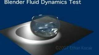 Blender Fluid Dynamics test