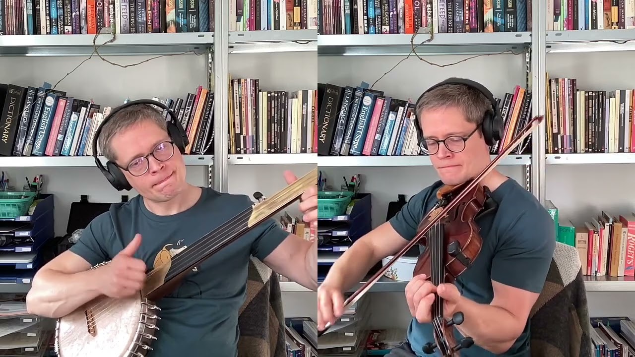 Susan Anna Gal, old-time fiddle and banjo self-duet