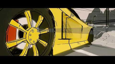 Blending 2D and 3D in Blender || Car Animation