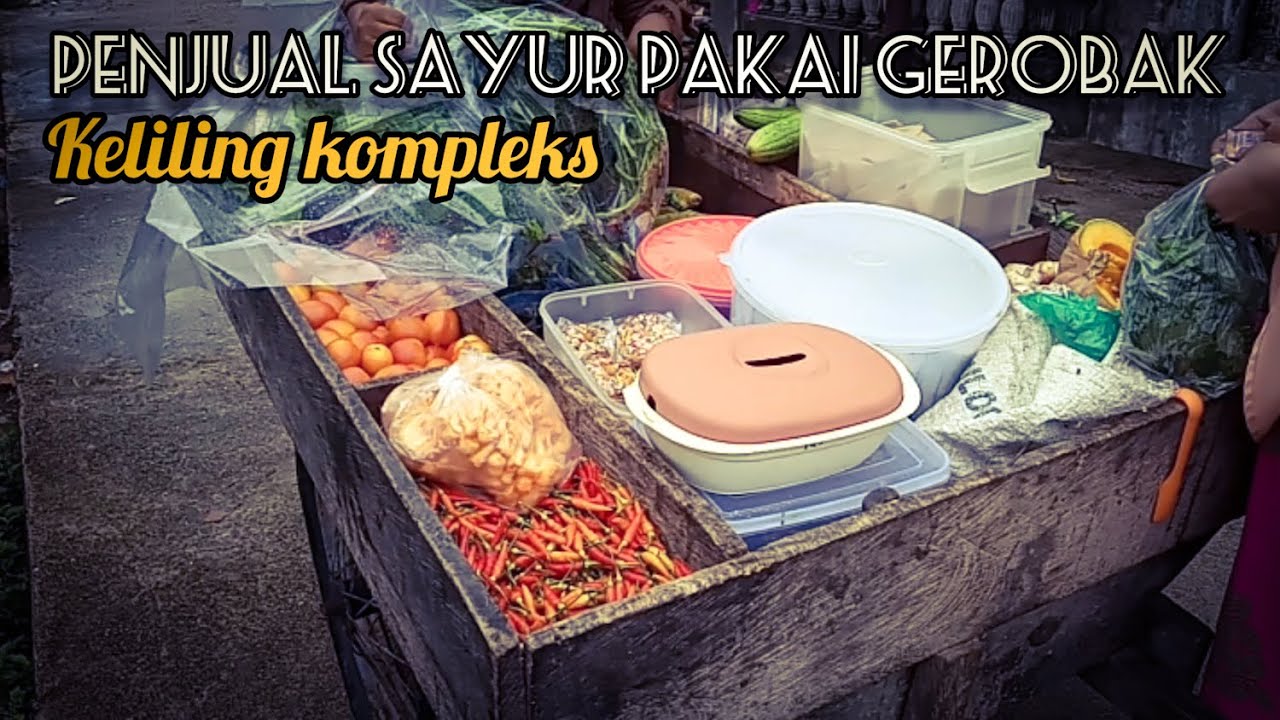  PENJUAL SAYUR  PAKAI GEROBAK YouTube