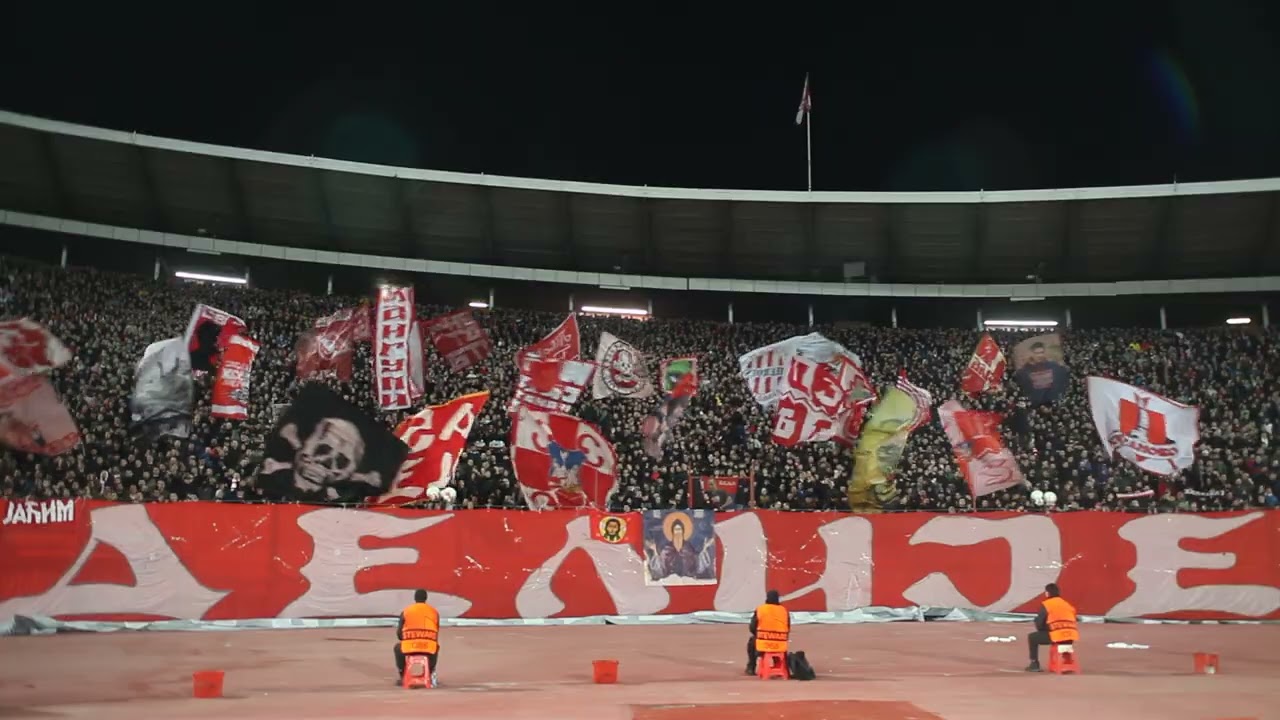 Zvezda - Lil, navijanje u I poluvremenu