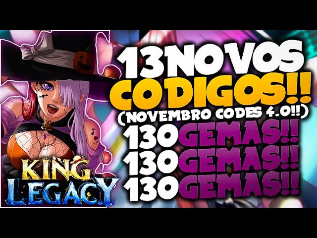 LANÇOU!! 12 NOVOS *EXCLUSIVOS* CODES SECRETOS no KING LEGACY